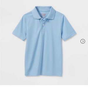 Light blue school shirt uniform for boys.